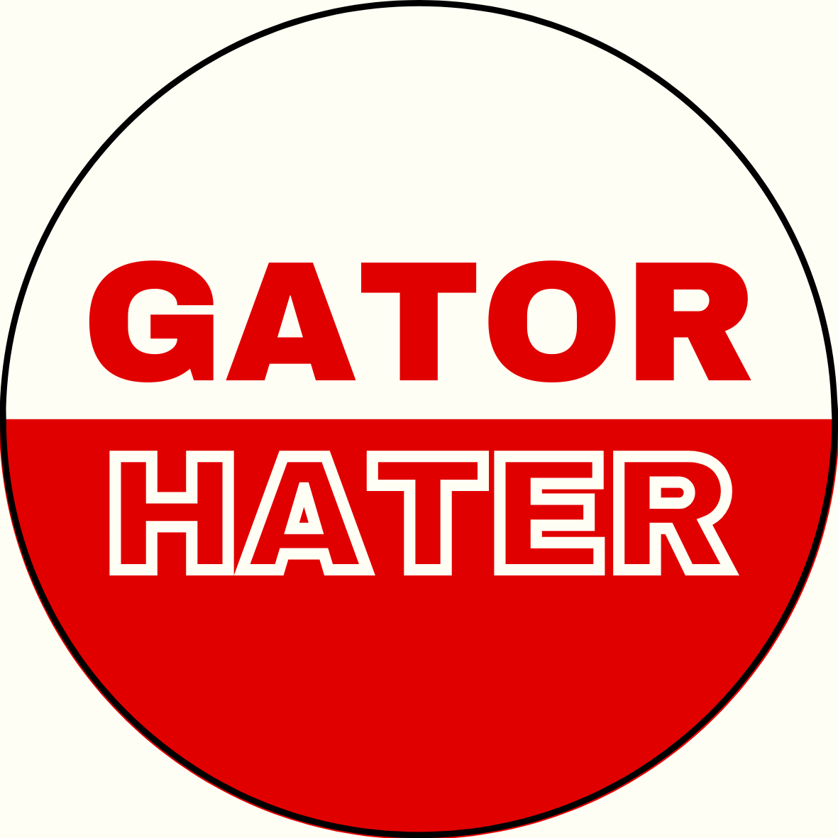 UGA vs. Florida “Gator Hater” Rivalry Sticker- 2 Pack