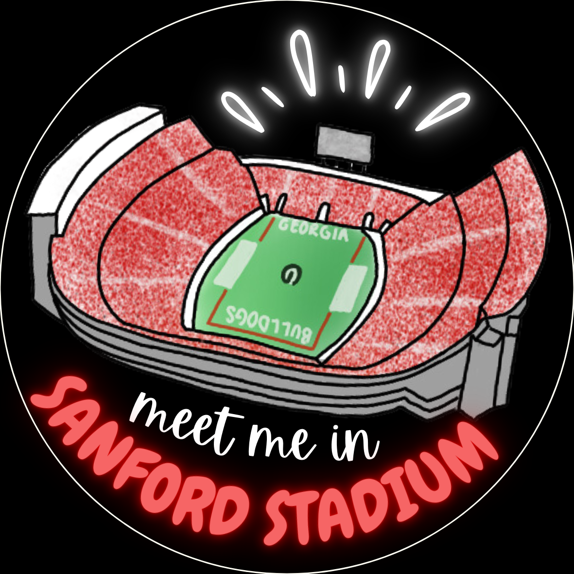 "Meet Me in Sanford" Sticker- 2 Pack