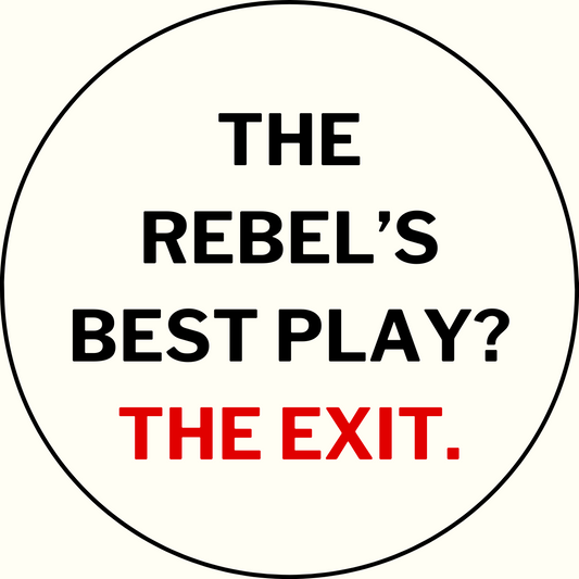 UGA vs. Ole Miss "Best play is the exit" Rivalry Sticker- 2 Pack