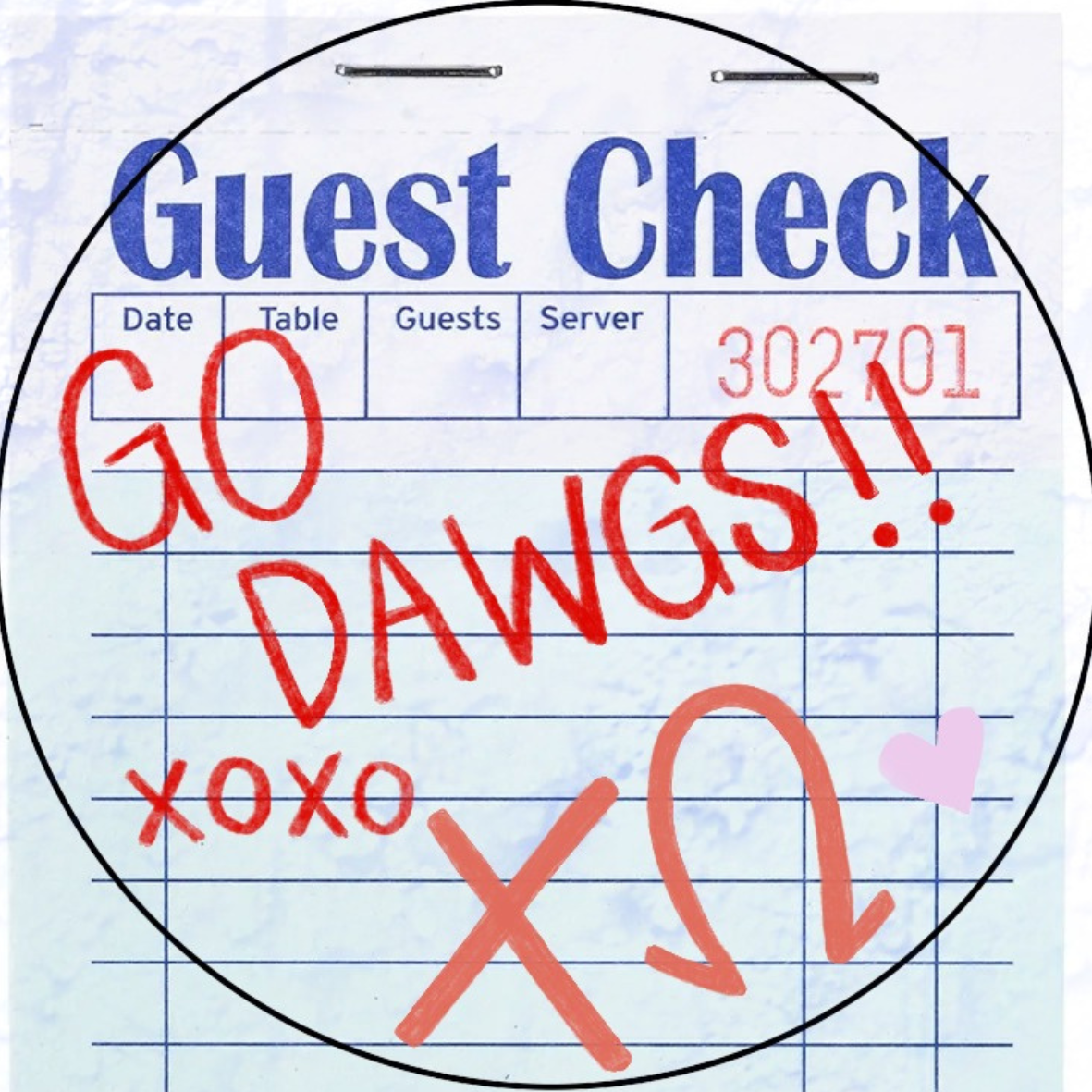 Guest Check Sorority Sticker- 2 Pack