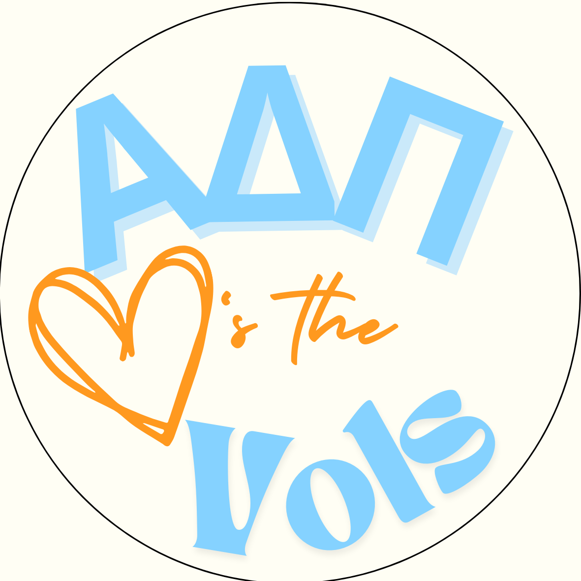 UTK "Loves the Vols" Sorority Button