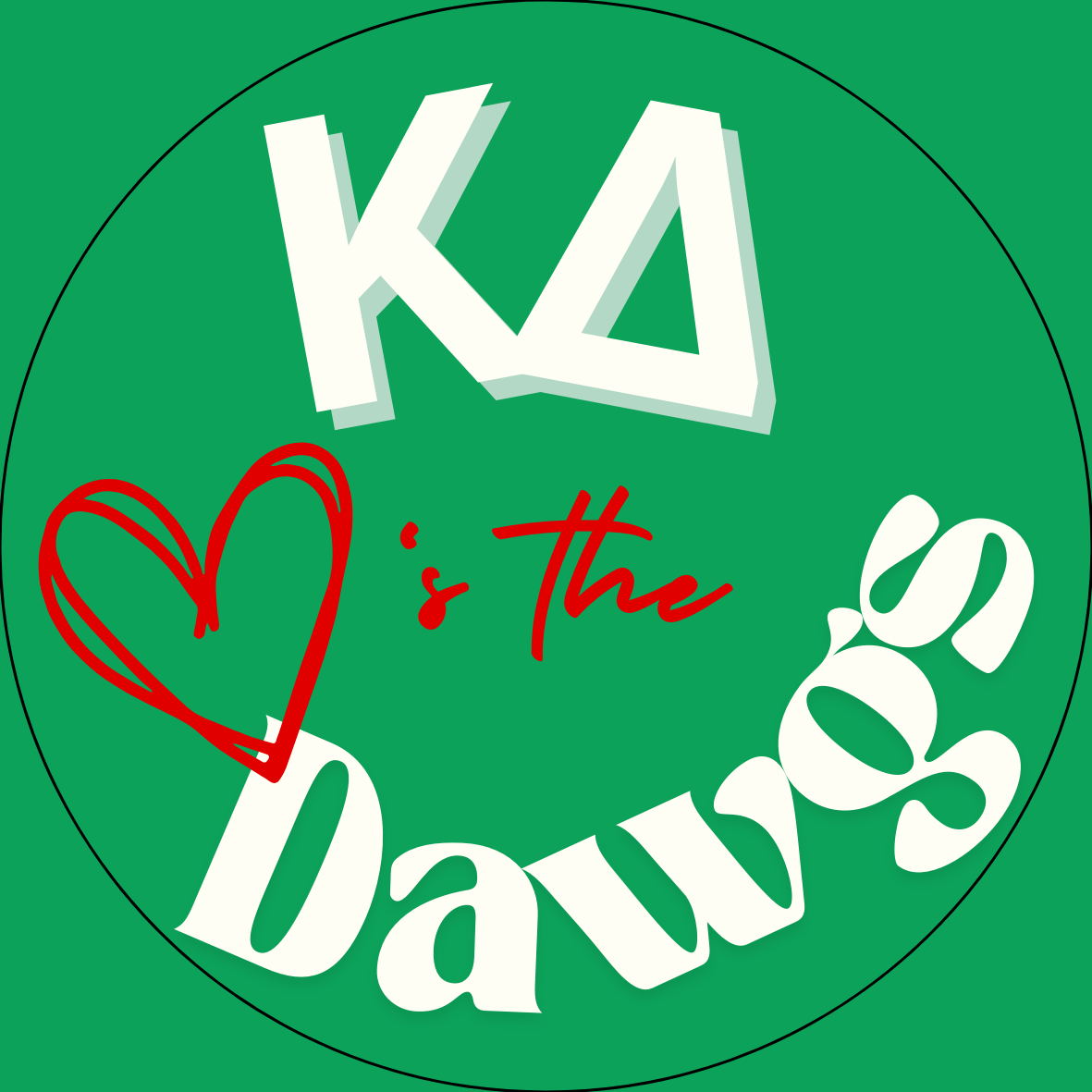 "Loves the Dawgs" Sorority Button