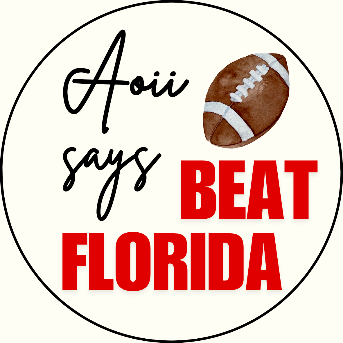 UGA vs. Florida "Beat Florida" Sorority Sticker- 2 Pack