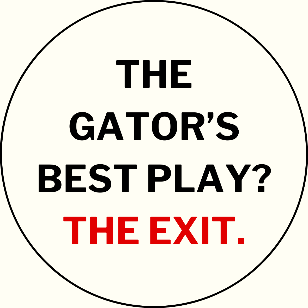 UGA vs. Florida “Gator's best play” Rivalry Button