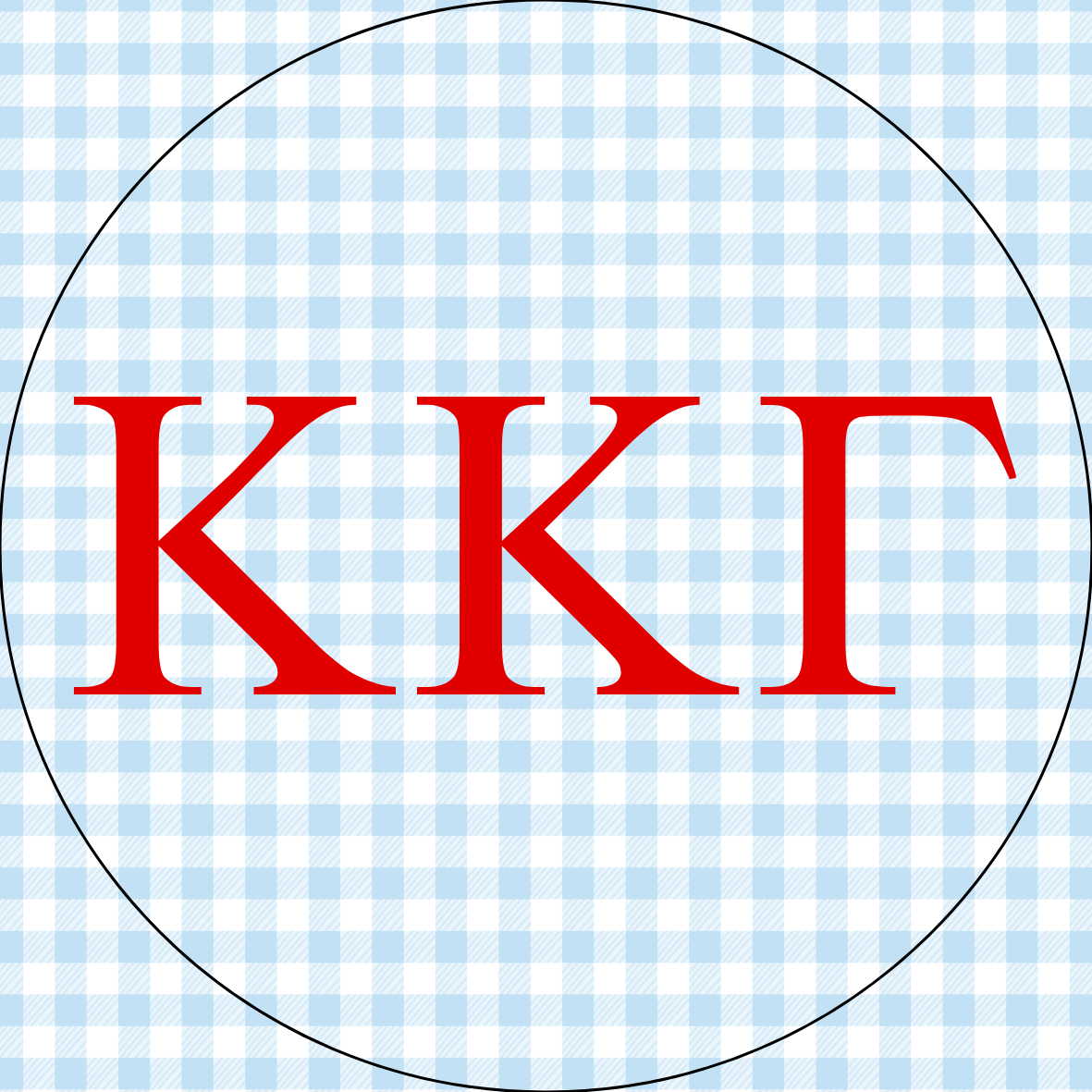 Ole Miss Gingham Sorority Letters Button