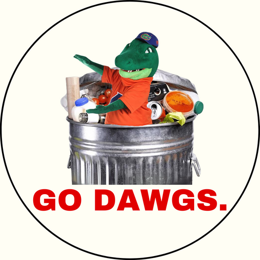 UGA vs. Florida Trash Gator Rivalry Button