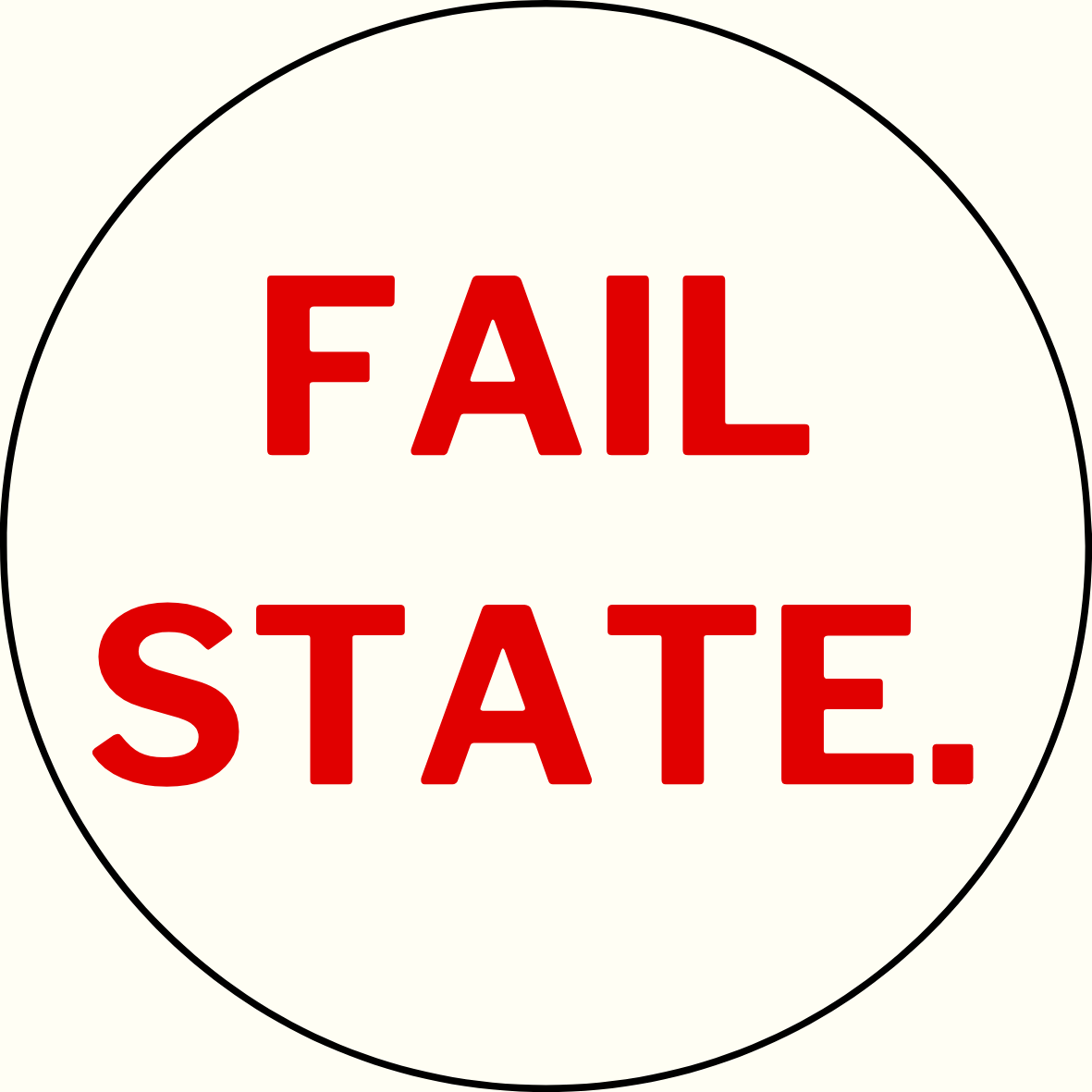 UGA vs. State "Fail State." Rivalry Button