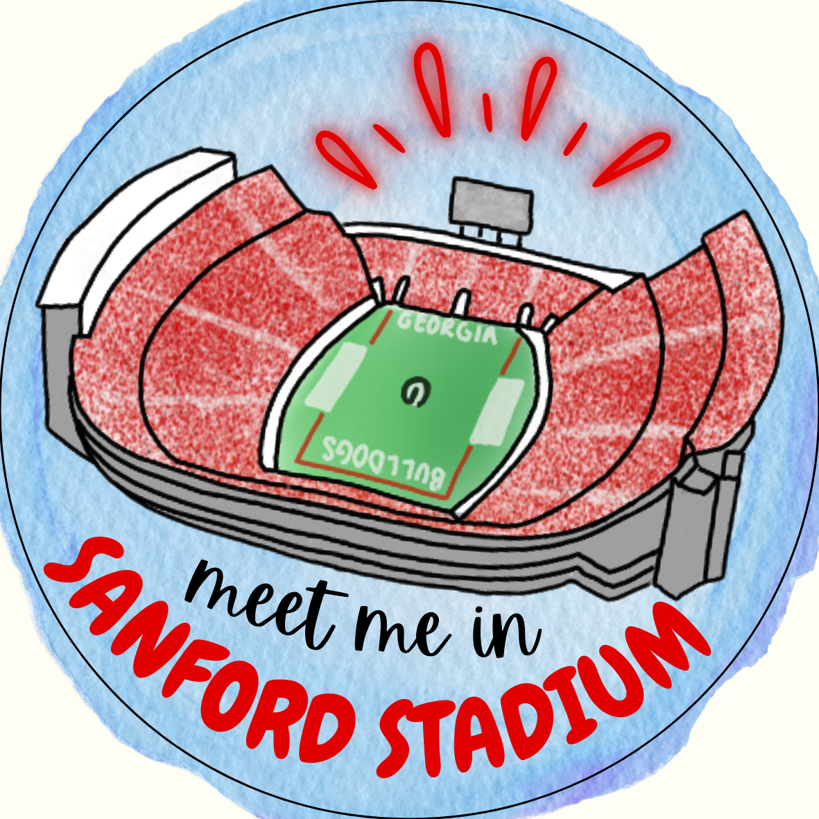 "Meet Me in Sanford" Sticker- 2 Pack