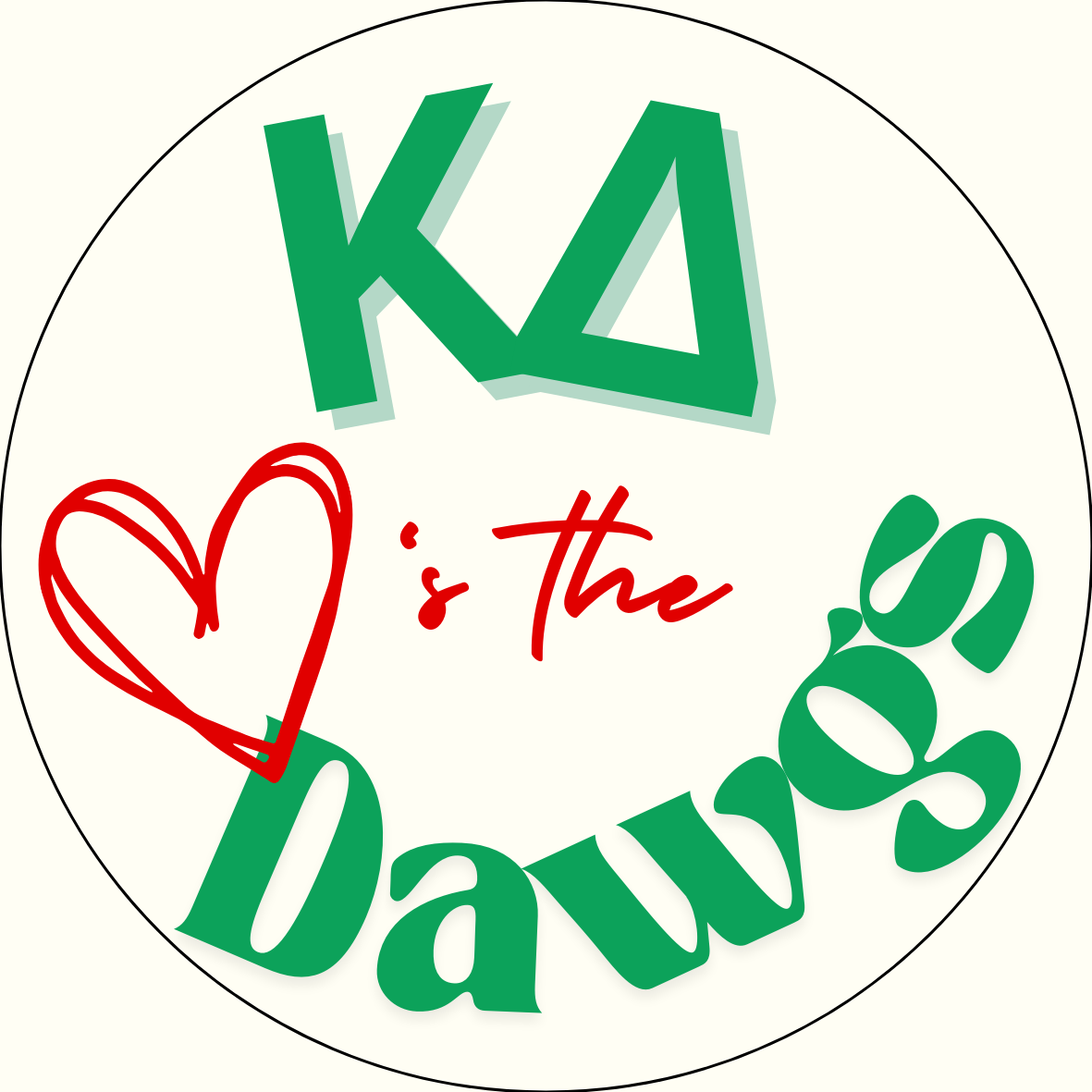 "Loves the Dawgs" Sorority Button