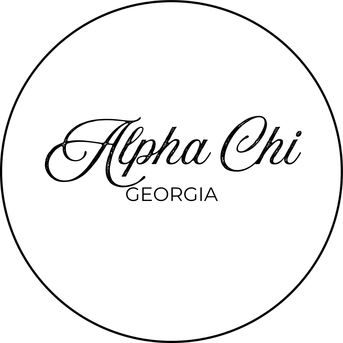 Classic Cursive Georgia Sorority Pinback Button