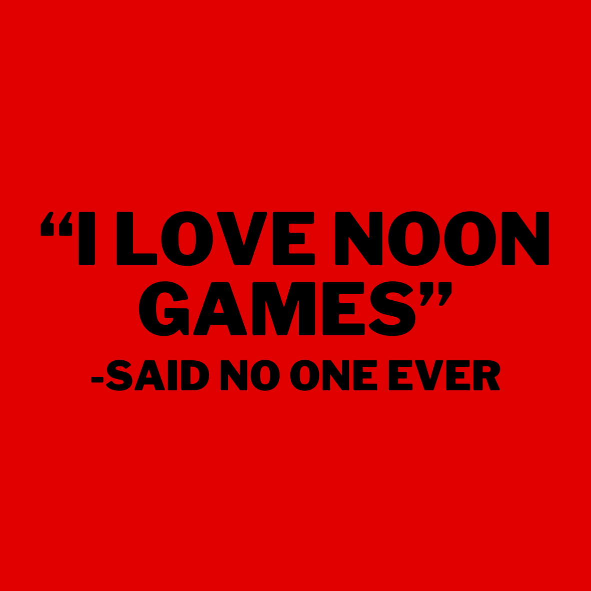 UGA "I Love Noon Games" Sticker- 2 Pack