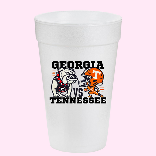 UGA vs. Tennessee Mascot Battle Cups