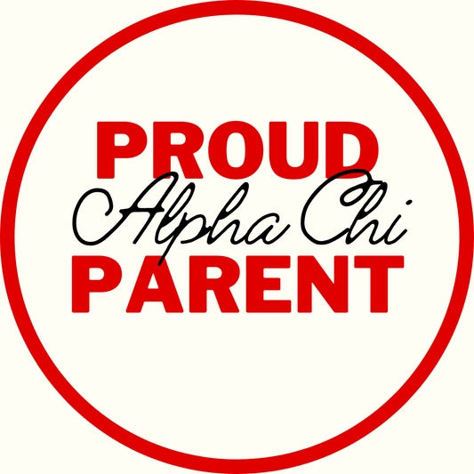 "Proud Parent" Sorority Sticker- 2 Pack