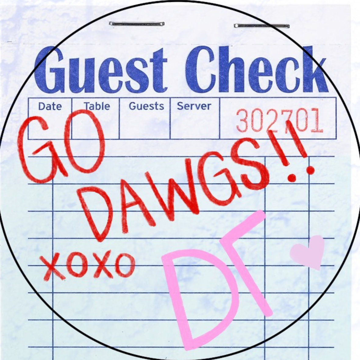 Guest Check Sorority Sticker- 2 Pack