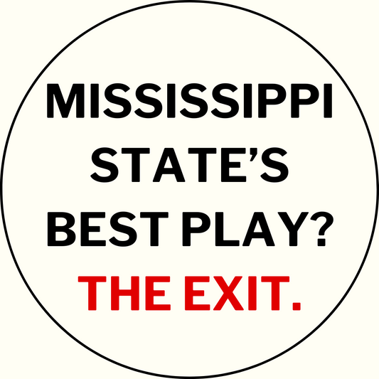 UGA vs. State "Best Play Is The Exit" Rivalry Sticker- 2 Pack