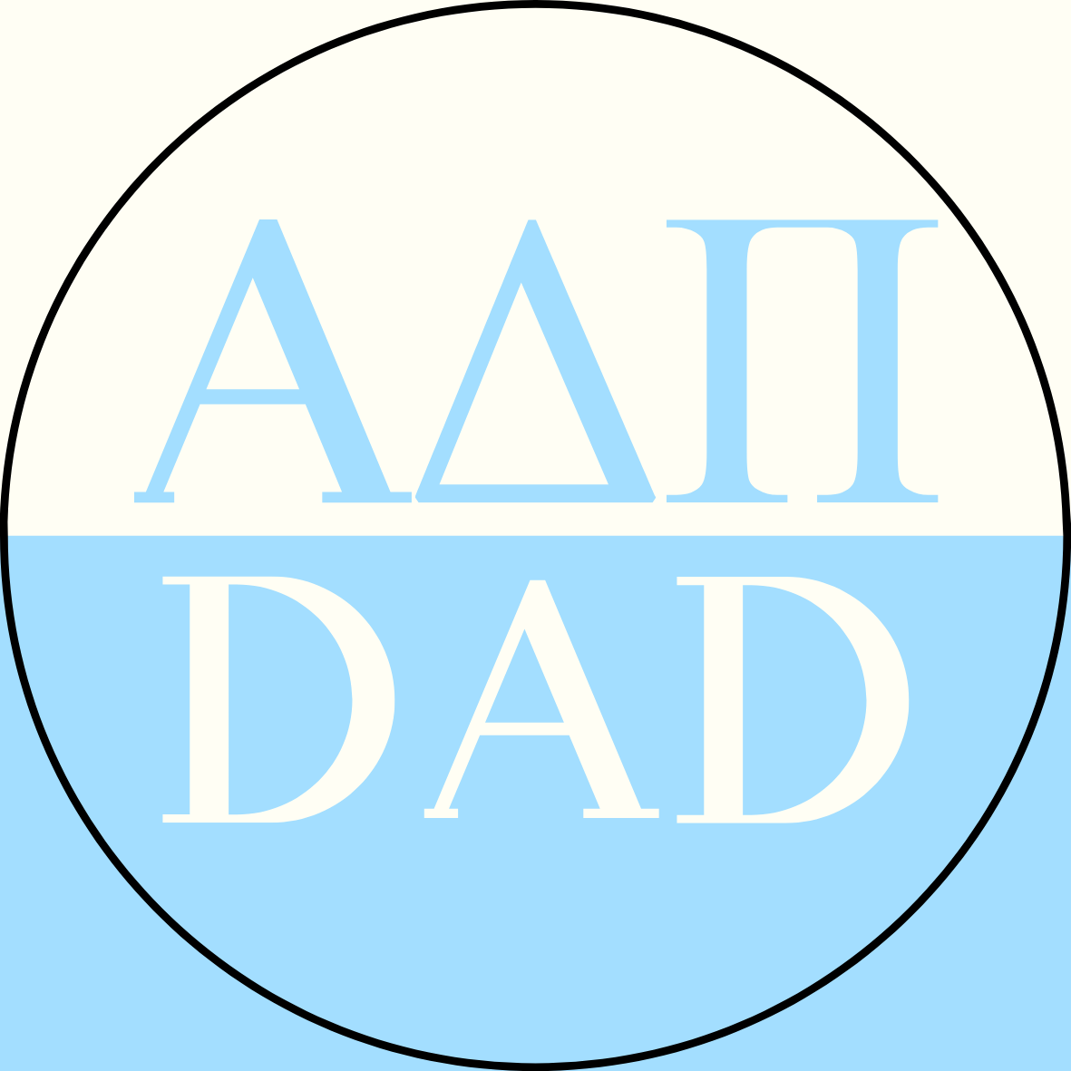 Color Block Sorority Dad Button