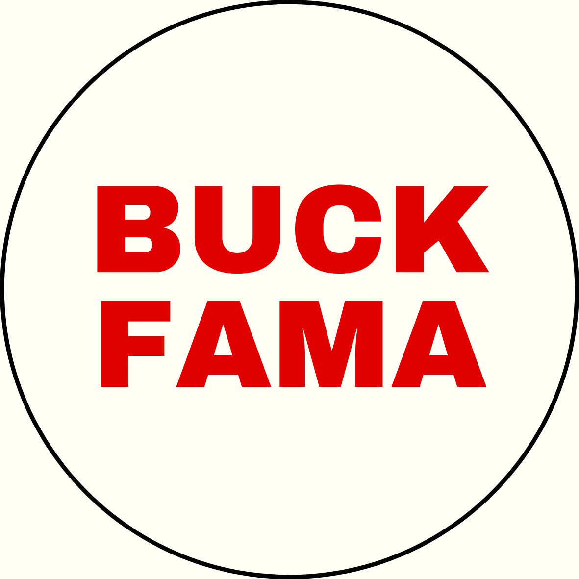 UGA vs. Bama "Buck Fama" Rivalry Button