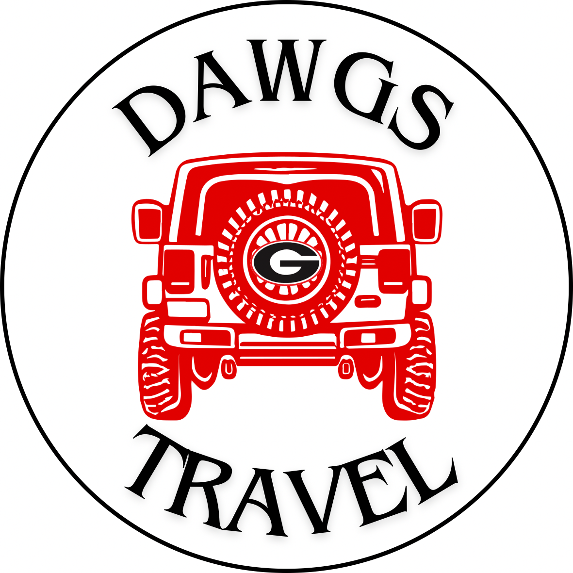 “Dawgs Travel” Sticker - 2 pack