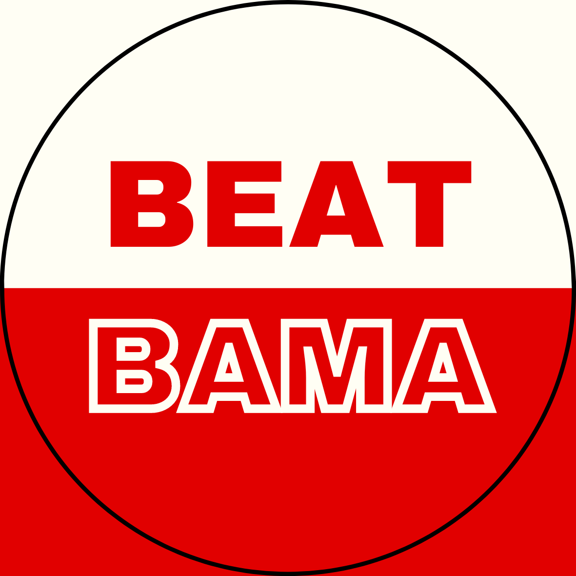 UGA vs. Bama "Beat Bama" Rivalry Sticker- 2 Pack