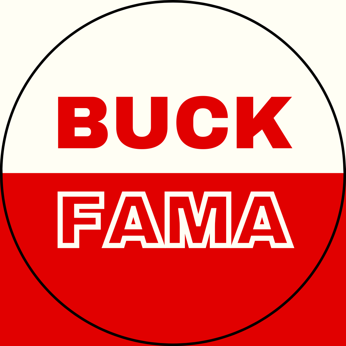 UGA vs. Bama "Buck Fama" Rivalry Sticker- 2 Pack