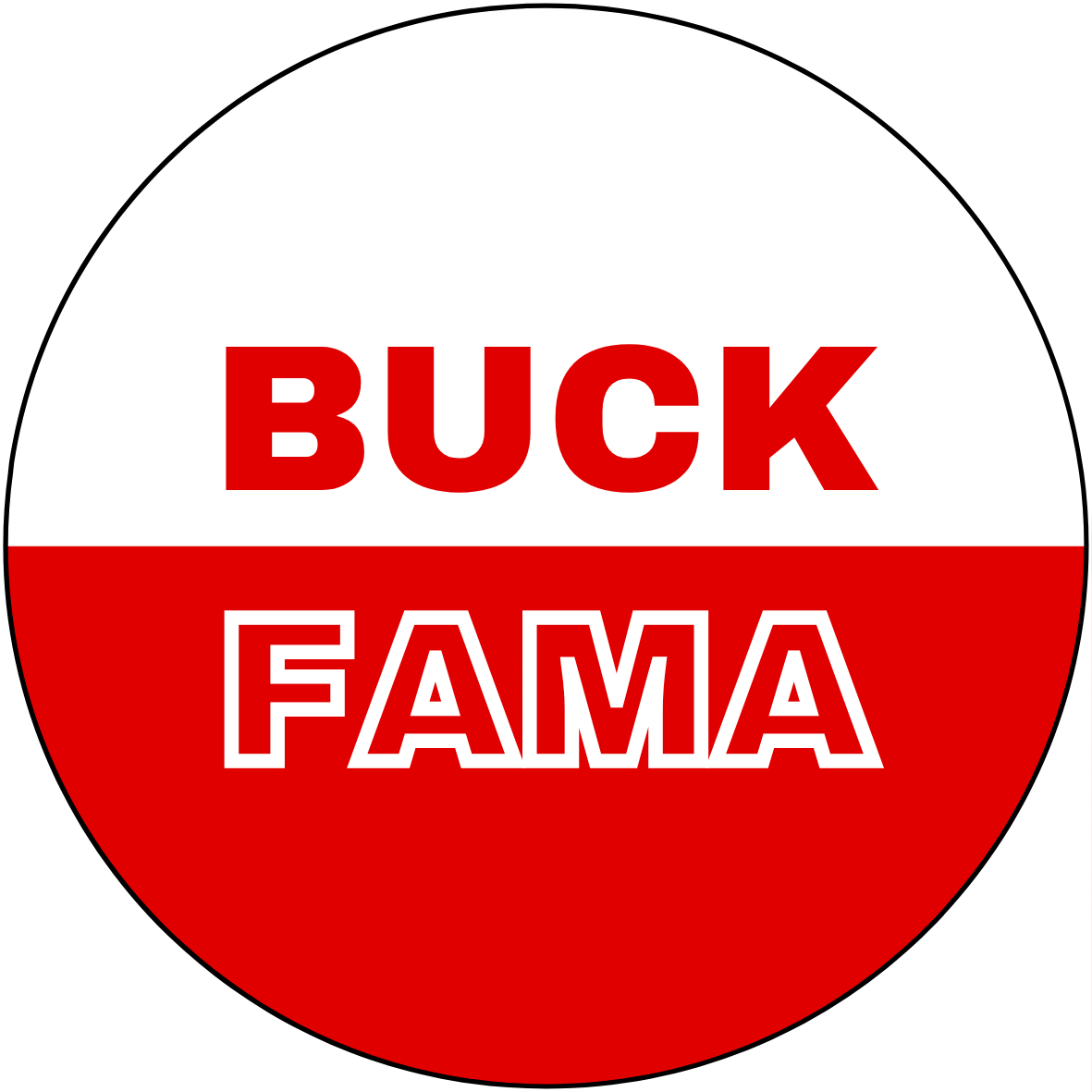 UGA vs. Bama "Buck Fama" Rivalry Button