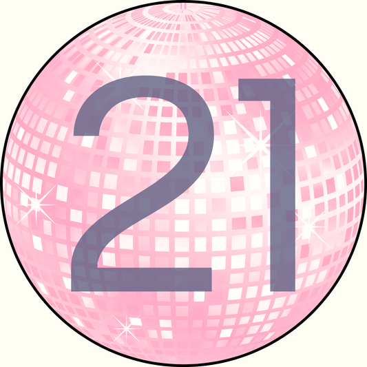 21st Disco Button