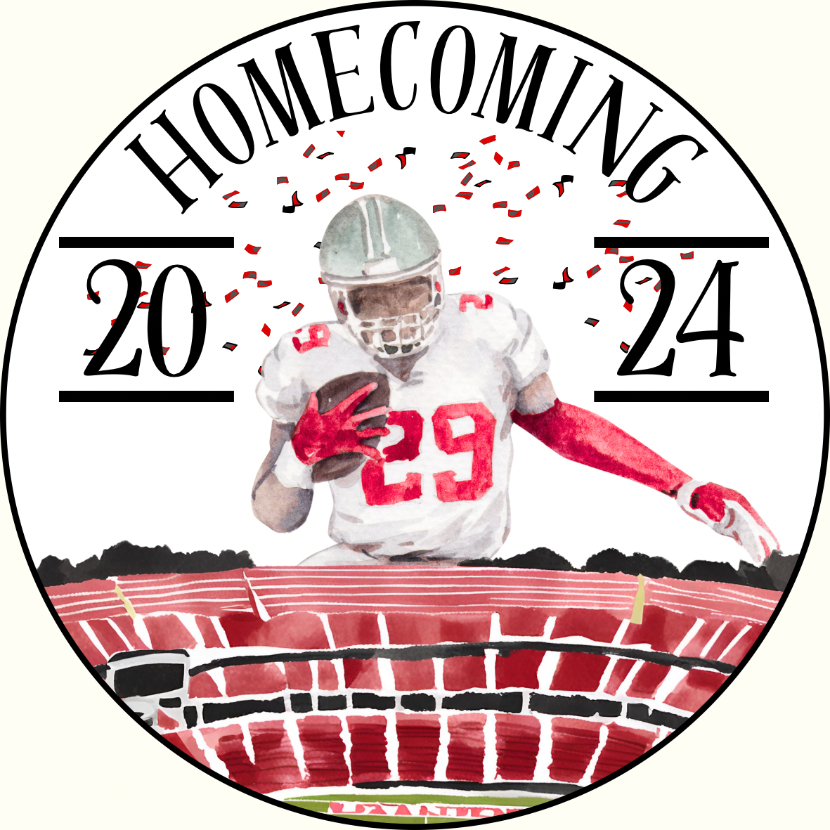 Homecoming Football Button