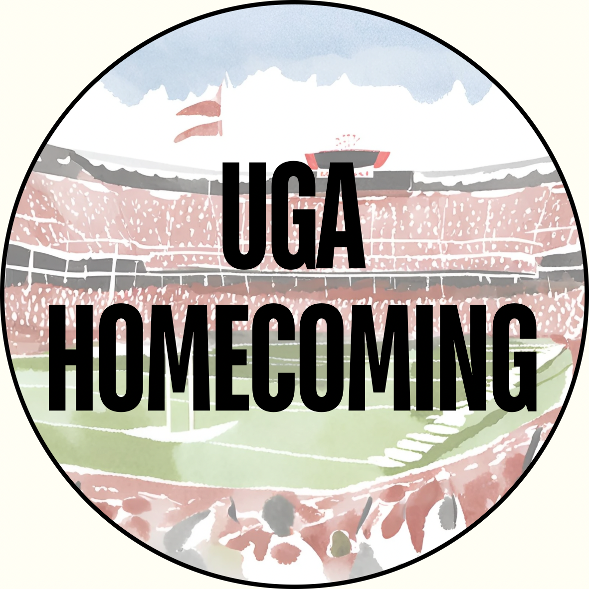 UGA Homecoming Sticker- 2 Pack