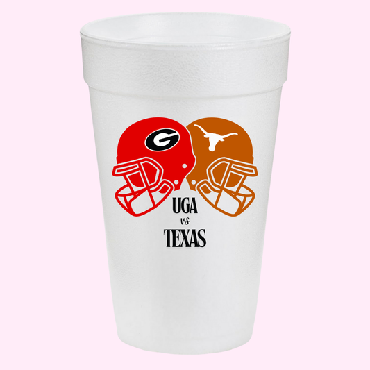 UGA vs. Texas Helmet Rivalry Cups