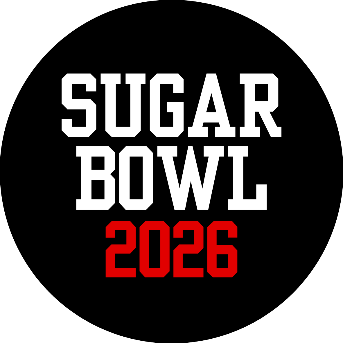 Sugar Bowl 2026 sticker- 2 pack
