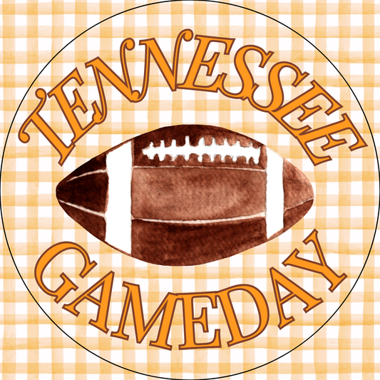 UTK Gingham Gameday Sticker- 2 Pack