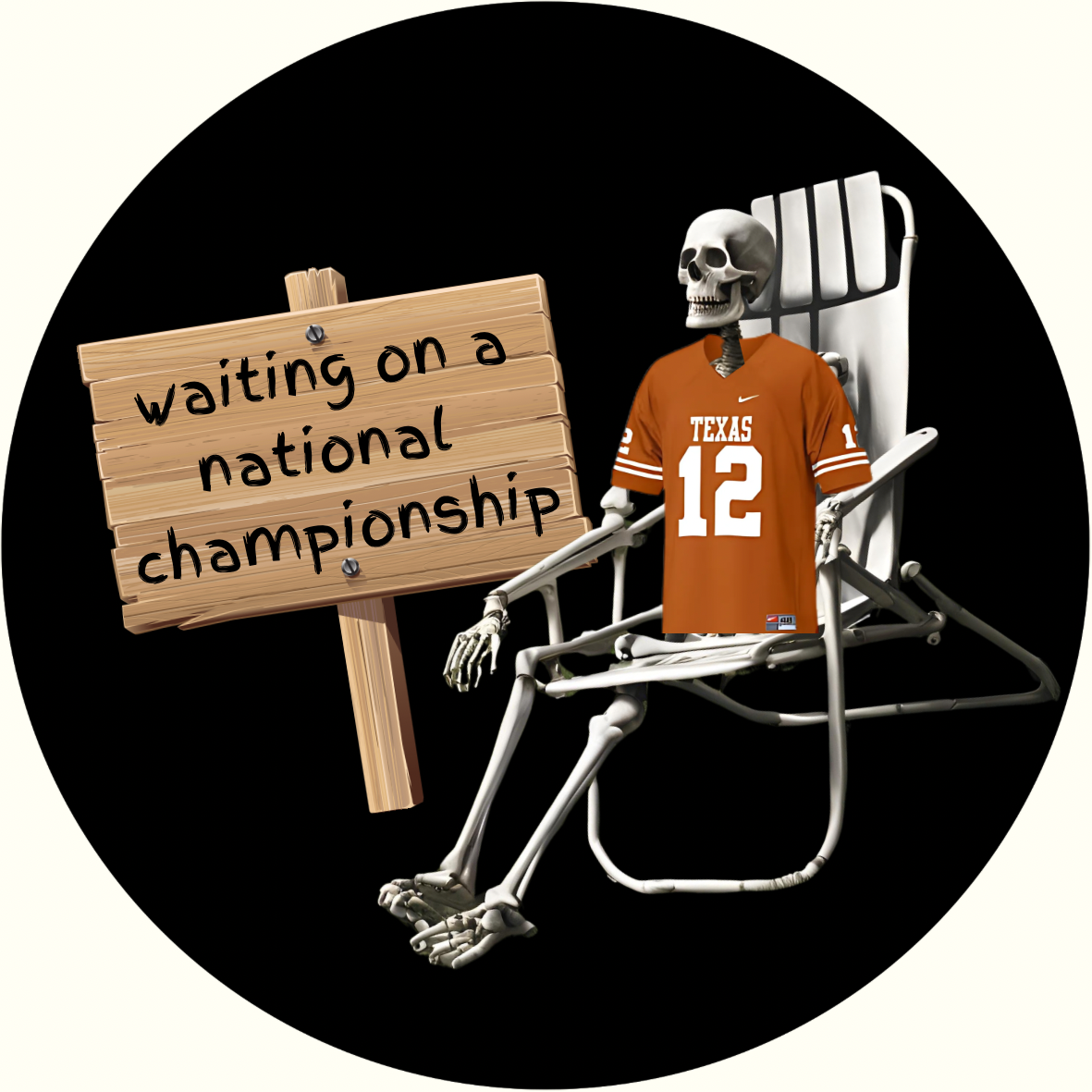 UGA vs. Texas “Waiting On A Natty” Sticker- 2 Pack