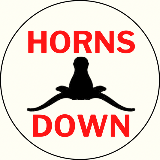 UGA vs. Texas “Horns Down” Button