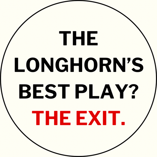 UGA vs. Texas “Best Play is the Exit" Button