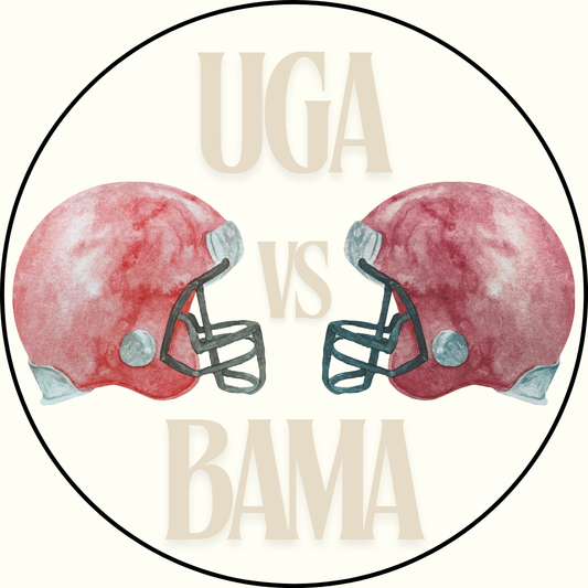 UGA vs. Bama Helmet Rivalry Button