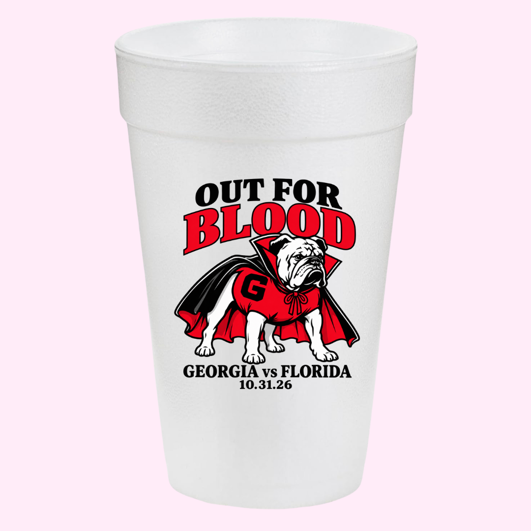 UGA vs. Florida "Out for Blood" Rivalry Cups