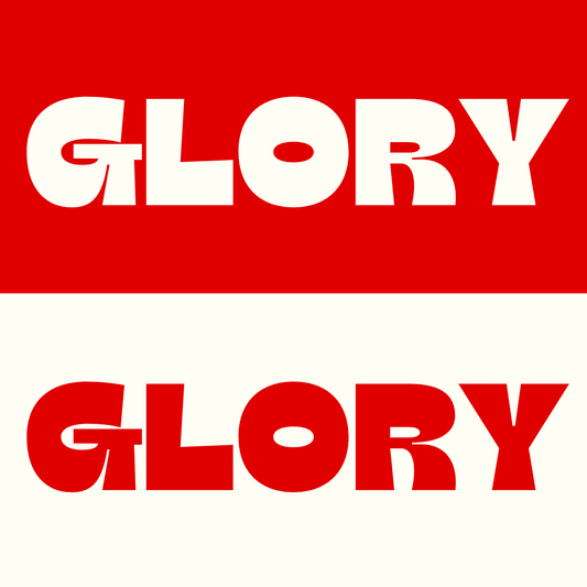 Glory, Glory Square Sticker- 2 Pack