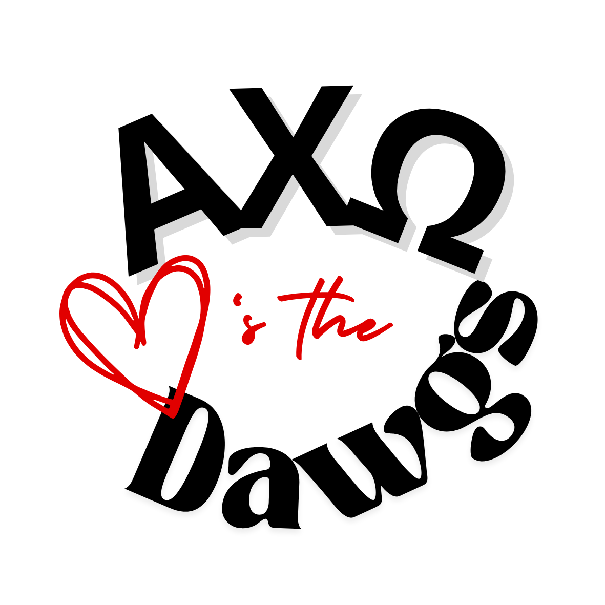 "Loves the Dawgs" Sorority Sticker- 2 Pack