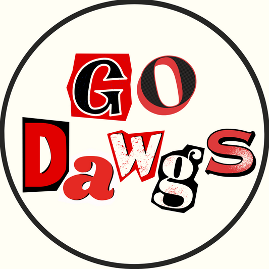 "Go Dawgs" Scrapbook Sticker- 2 Pack